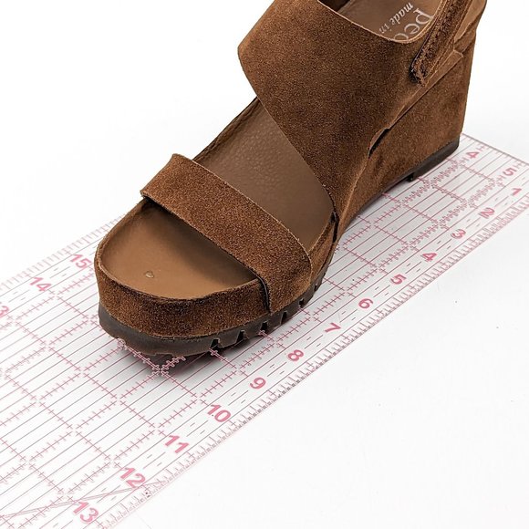 Pedro Garcia Wmn Jouri Platform Brown Suede Lug Wedge Sandals sz 11.5US 42EUR - Picture 3 of 11